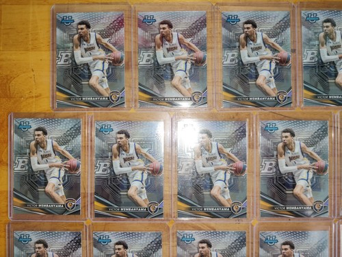 31) VICTOR WEMBANYAMA 2023 BOWMAN CHROM U ROOKIE RC KARTEN #51 FRANKREICH SPURS ROY! - Bild 2 von 6