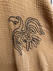 Renaissance Medieval Viking Tunic Embroidery Raven Costume 68" Chest, 40" Long — photo 2