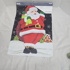 Style Selections Garden Flag Santa Clause 12.5x18" Nwot Blue Toys Snow Bag