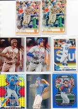 8- JEFF McNEIL 2019-22 TOPPS/PANINI REFRACTOR/HOLO & ROOKIE CARDS
