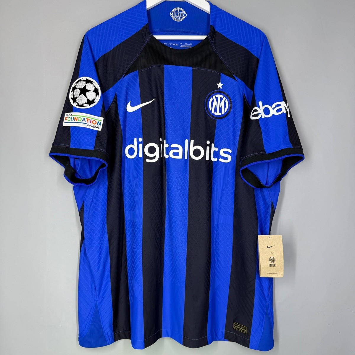 INTER MILAN 2022 2023 HOME FOOTBALL SHIRT JERSEY #10 LAUTARO