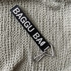 BAGGU Logo Keychain Key Ring Black and White 🖤 Used In Great Condition! — photo 2