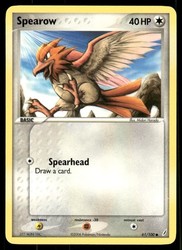 Spearow 61/100 EX Crystal Guardians Common