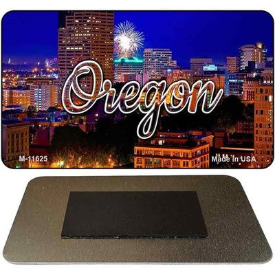 Oregon Firework City Lights Magnet M-11625 3.5'' x 2'' Magnet (M)