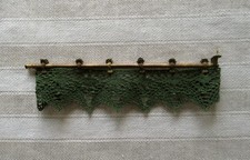 ALTE GARDINENSTANGE - MESSING - PUPPENSTUBE - 16 cm