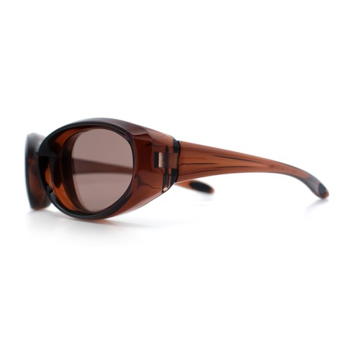Ovale abgeschrägte dicke Kunststoff Y2K sportliche modische Sonnenbrille - Bild 27 von 33