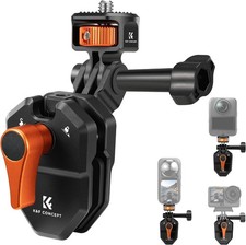 K F CONCEPT Motorcycle Windshield Clip Camera Mount for Insta360 X6 X5 X4 Go Pro