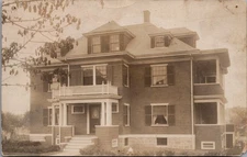 Residence in WINTHROP, Massachusetts Real Photo Postcard