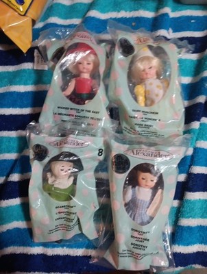 NEW SEALED lot 4 Wizard Of Oz Mc Donald's 2007 dolls wicked Madame Alexander