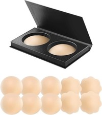 VOCH GALA 5 Pairs Nipple Cover Women Reusable, Adhesive Silicone Nipple Pasties