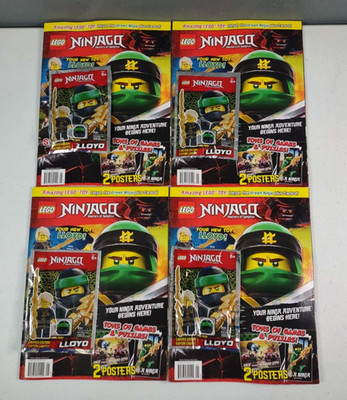 4 Lego Ninjago 2018 Topix Magazine Comic W/ Limited Edition Lloyd Minifigure