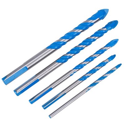 5x Center Drill Ceramic Tile Drill Bit Wall Hole Drilling Tool Bit 4mm SET
