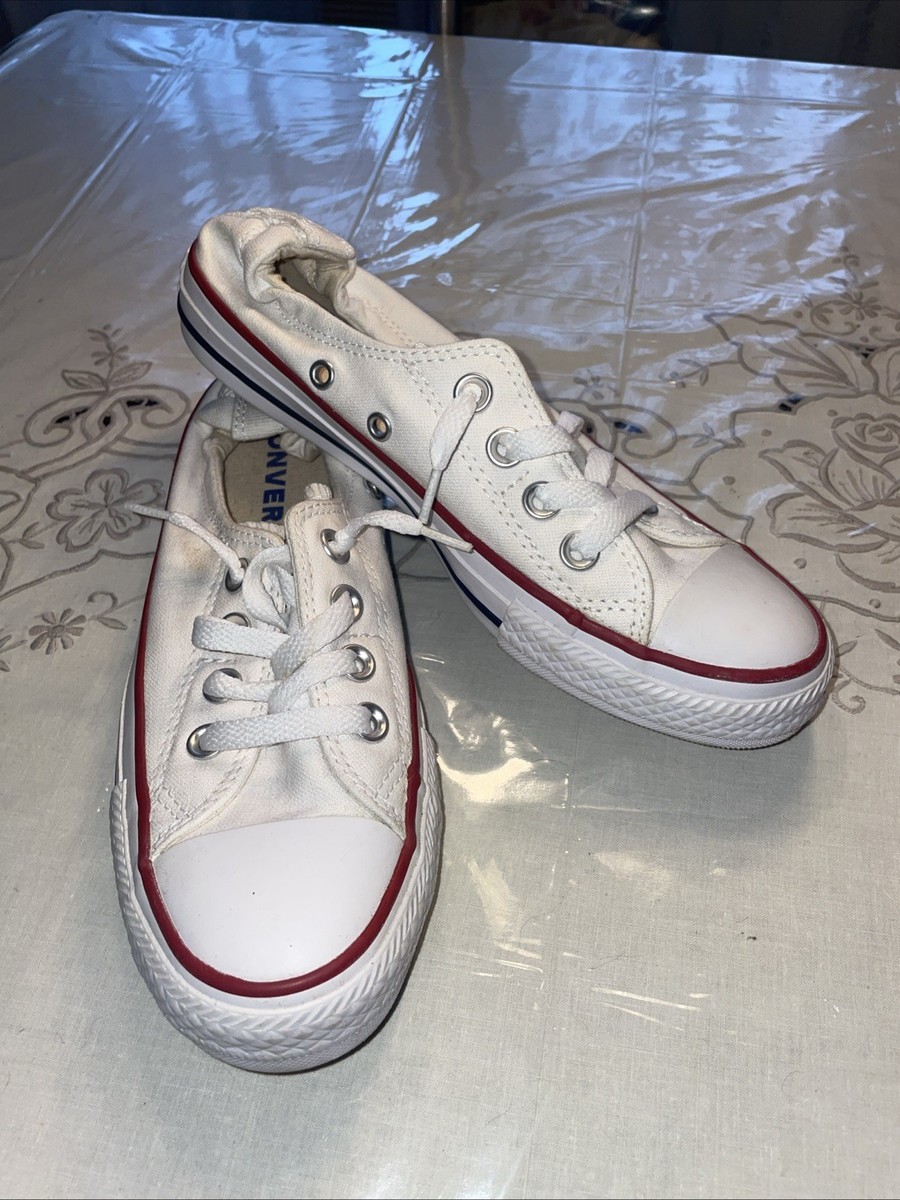Converse All Star White Stretch Back Low Top Sneakers Women’s Size