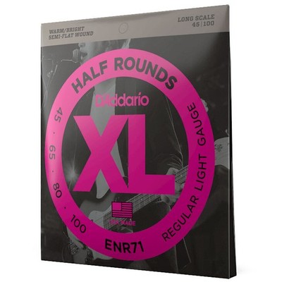 Saiten E-Bass D'Addario ENR71 Half Rounds .045-100 Bass Saiten NEU