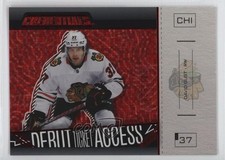 2023 Credentials Debut Ticket Access Horizontal Red 9/125 David Gust #115 00em
