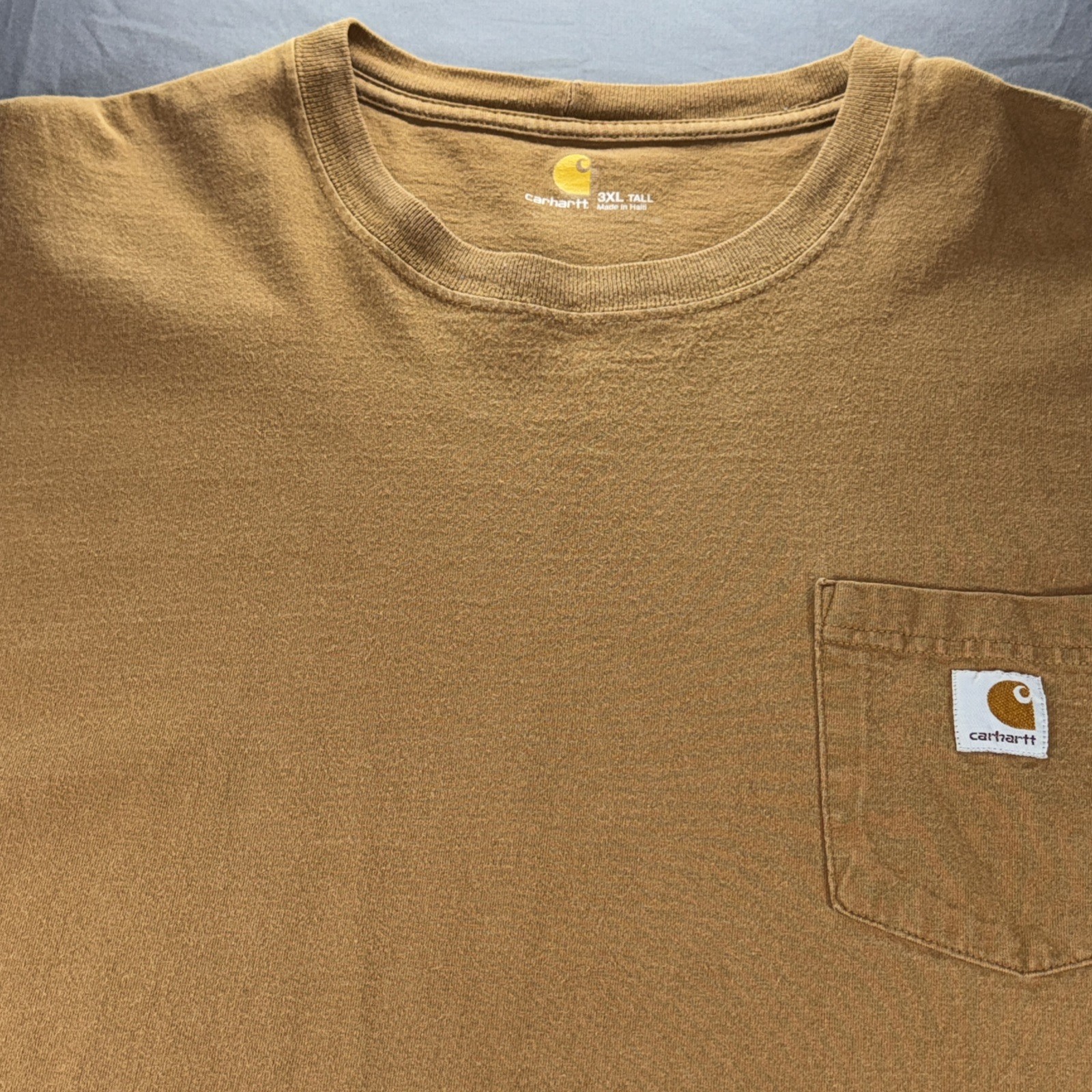 Carhartt Workwear Pocket T-Shirt Green Men’s 3XL Tall XXXLT Original Fit K87 thumbnail 2