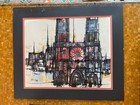 MAX GUNTHER Original PENCIL SIGNED LITHO NOTRE DAME, Mixed Media