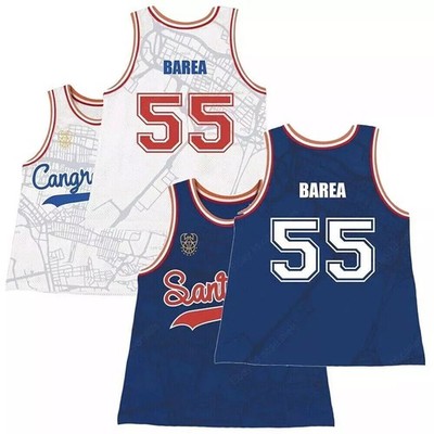 Design J.J. José Barea #55 Ortiz #4 Santurce Basketball Jersey Cangrejeros de