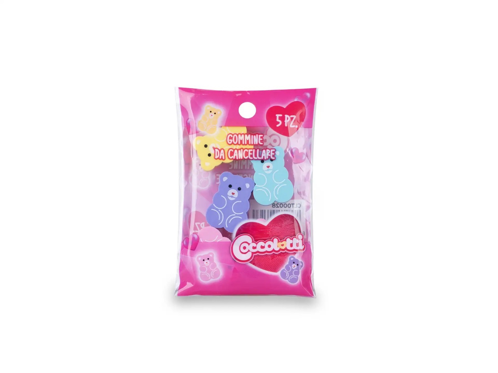 Gomme Da Cancellare Coccolotti Set 5 Gomme Colorate Per Cancellare Colourbook