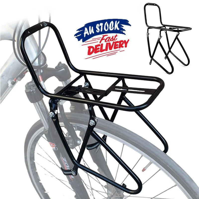 Mountain Bike Bicycle Front Pannier Rack Bracket Carrier Luggage Front Basket