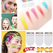 2026 Face Paint Stick Red White Blue and Rainbow Face Painting Stick Body Art