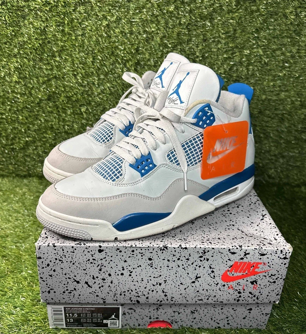 Las mejores ofertas en Jordan 4 Retro 2024 Military Blue | eBay