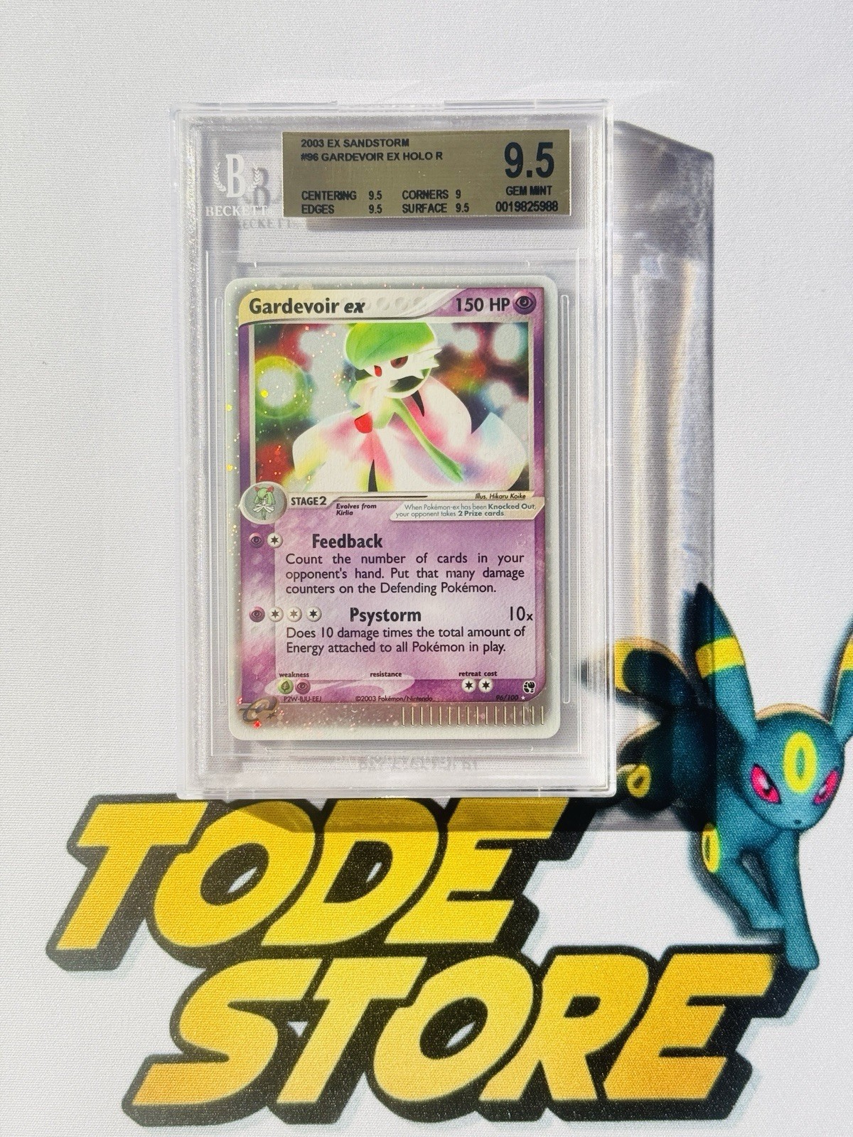 Pokemon Card Gardevoir Ex 96/100 Ex Sandstorm BGS 9.5 GEM MINT 2003