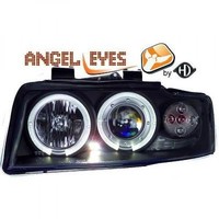 LHD Scheinwerfer Projektor Paar Angel Eyes Klar Schwarz FüR Audi A4 Avant 8E