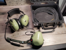 David Clark H3310 12506G-05 Maintenance Ground Support Headset w/ Case untested