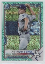 2021 Bowman Chrome Prospects Aqua Shimmer Refractor 44/125 Hyun-il Choi 0d2i