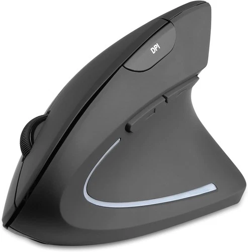 Kabellose Wiederaufladbare Vertikale Maus 6 Knöpfe Rechtshändig Design