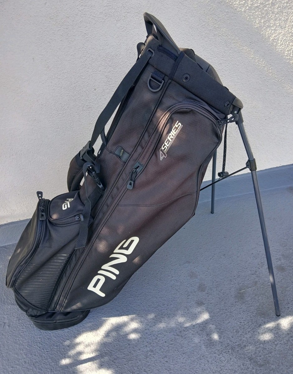 PING 4 SERIES スタンドバッグ ブラック TZ GOLF - Ping 4 SERIES Black Stand Bag 6 Pockets 4 Way Padded Top