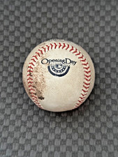 2013 Opening Day Twins at O's Game Used Baseball -  Batter, Joe Mauer - MLB Auth