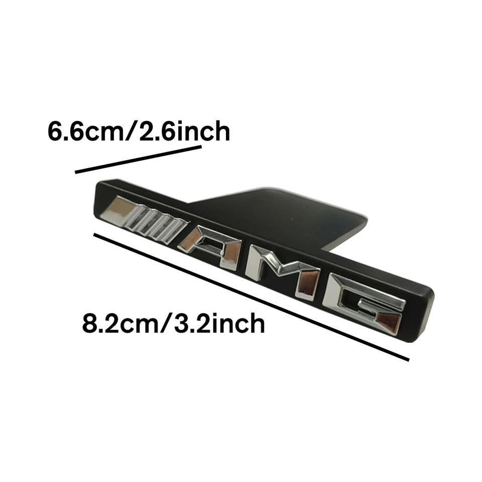 For Mercedes-Benz(2048170616)AMG Front Grill Badge Emblem GT Panamericana Silver Foto 4 de 4