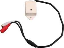 Weatherproof High Sensitive CCTV Microphone for Security Camera Black 