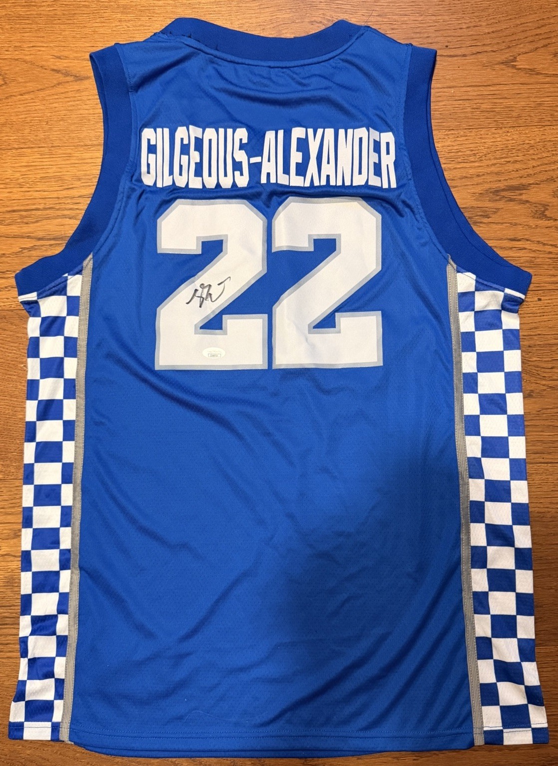 Shai Gilgeous-Alexander Autographed Signed Kentucky Wildcats BASKETBALL JERSEY JSA COA 