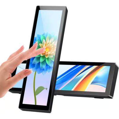 8.8 In. Touchscreen Monitor PC Temperature and Sensor Panel Display IPS USB Mini