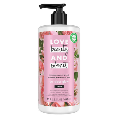 Love Beauty and Planet Delicious Glow Body Lotion Murumuru Butter & Rose for Sof