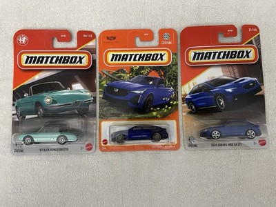 Matchbox Hot Wheels Lot Of 3 CHEAP FREE SHIPPING New Cadillac Subaru Alfa Romeo