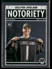 2025 Panini Mosaic #24 Colston Loveland Notoriety Chicago Bears