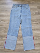 Peace Love World Denim Regular Reverse Pieced Straight Leg Jeans 4 Small