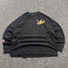 Vintage 1990s Murina Hardees Coca-Cola Promo Long Sleeve T-Shirt Black Size XL