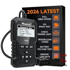 OBD2 Scanner, V410 Car Scanner Diagnostic Tool: Engine Fault Code Reader black