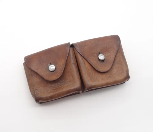 Vintage SWISS Army SCHMIDT RUBIN RIFLE AMMO POUCH  Switzerland military WW1 1937