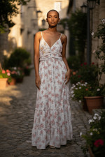 Altar'd State floral spaghetti-strap maxi dress NEW