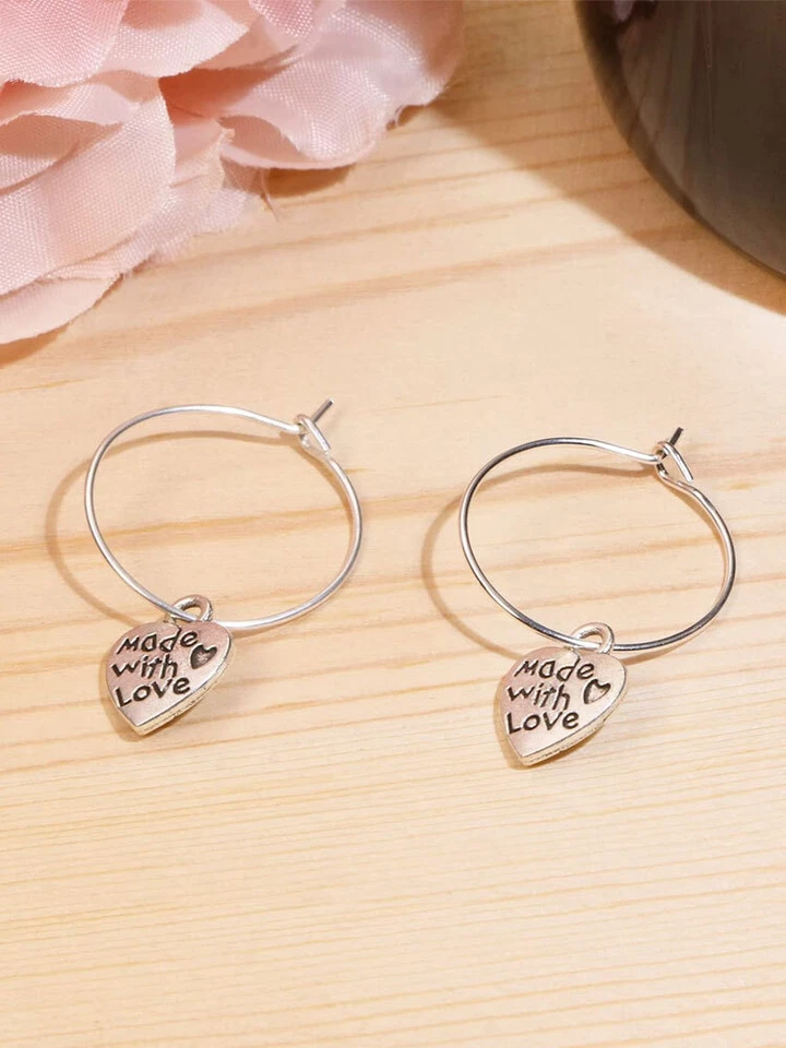 Lote de 50 PIEZAS HÁGALO USTED MISMO Dije para Hacer Joyas Cuentas Aro Lazo Pendiente Alambre Círculo Grande Foto 2 de 4