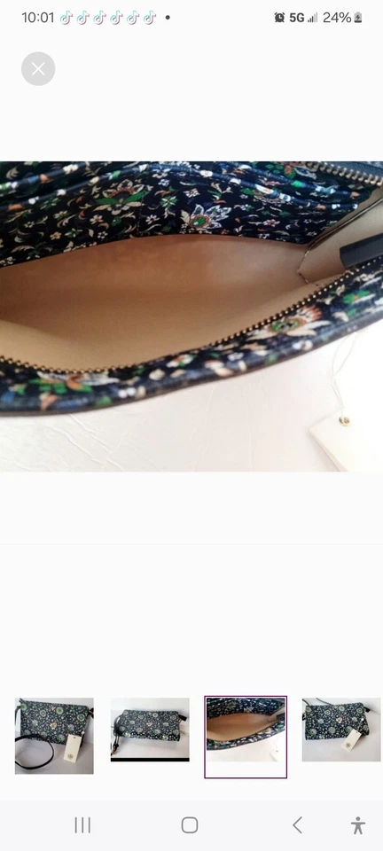 Кожаная сумка через плечо Tory Burch Soleil KERRINGTON НОВАЯ С БИРКОЙ - Изображение 3 из 4