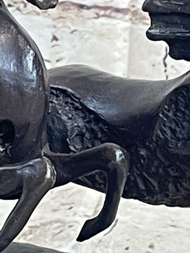 Abstract Modern Art Running Horses Bronze Sculpture Statue Signed Original Art - Picture 9 of 10