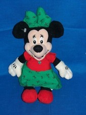Disney Store Minnie Mouse beanbag plush birthstone necklace ears December 10"