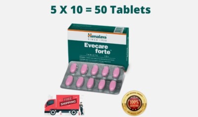 5 x Himalaya Evecare Forte Tabletten je 10 Tabletten ) - kostenloser Versand
